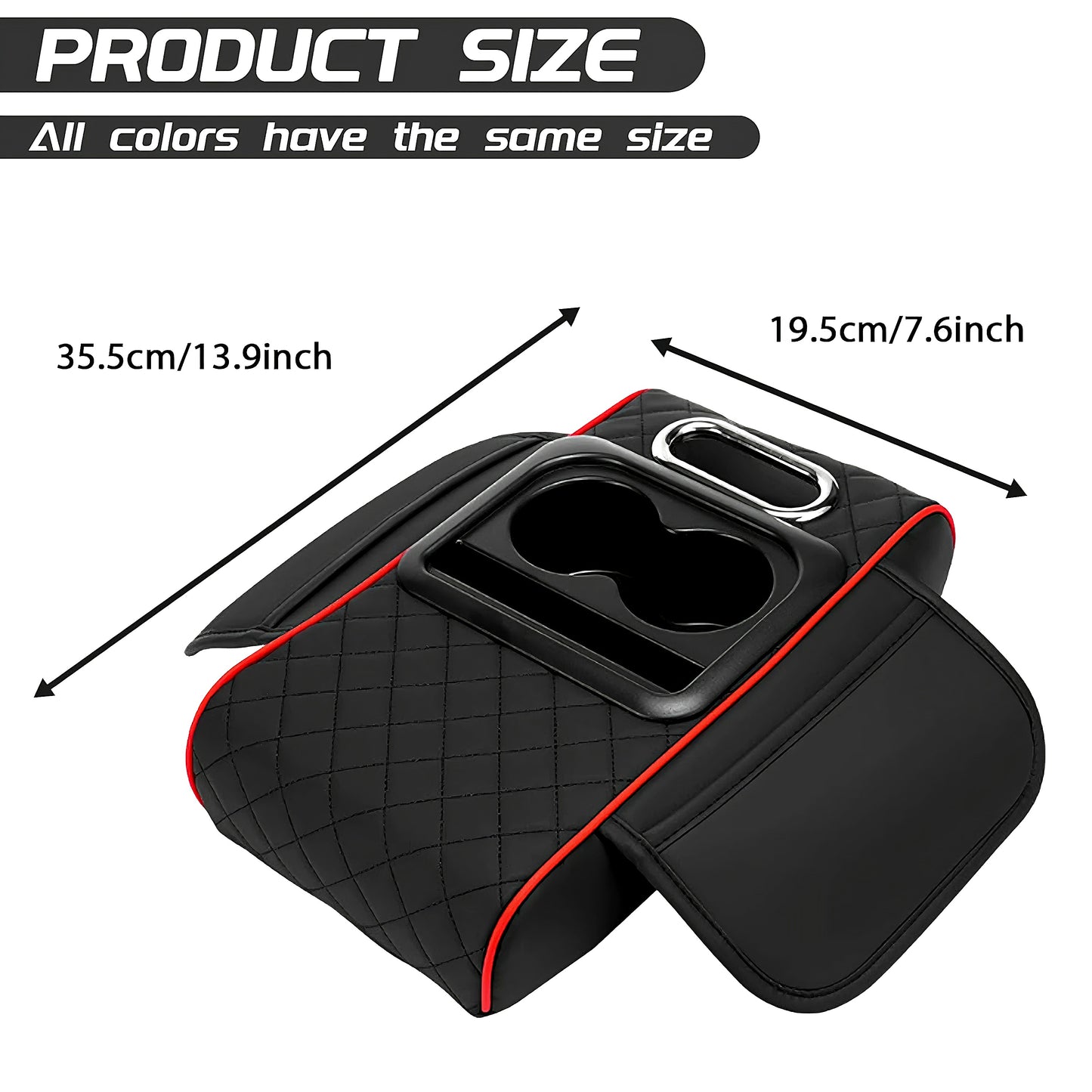 5 in 1 Multifunctional Leather Center Console Cover